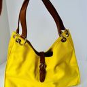 Talbots  Yellow Canvas Shoulder Bag Photo 1