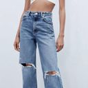 ZARA Wide Leg Jeans Blue Size 27 Photo 0