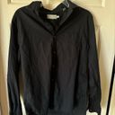 Vince  black cotton button down shirt long sleeve - size small Photo 2