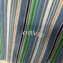 Orvis  Blue & Green Striped Button Up Shirt Top Long Sleeve Ladies Women's Size 8 Photo 4