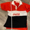 Coca-Cola Vintage  90s retro collared polo shirt Small Photo 8