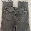 Harper Heritage  women’s high rise straight raw fringe hem cropped gray size 28 Photo 3