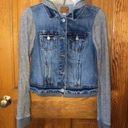 American Eagle EUC  Denim/Hoodie Jacket, Size Small Photo 0