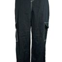 Wild Fable  Denim Black Relaxed Fit High Rise Straight Leg Cargo Jeans Size XS Photo 0