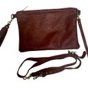 Handmade Brown Leather Purse Pouch NWOTA Leather Wristlet 11”x7.5” Photo 1