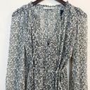 Abercrombie & Fitch  Green/White Floral Tie Waist Mini Dress NEW Size Medium Photo 1