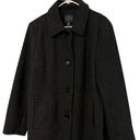 st. john's bay  Heavyweight Wool Blend Grey Single-breasted women's coat size XL‎ Photo 0