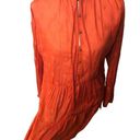 Pilcro  harvest orange tiered tunic with metal button accents down front Size S Photo 4
