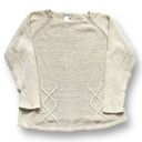 Coldwater Creek Vintage  Sweater Cream Dolman Sleeve Crewneck Knit Pullover Photo 6