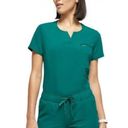 Jaanuu  1-Pocket Tuck-in Hunter Green Scrub Top Size Small Photo 0