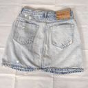 One Teaspoon  viper high  waist button mini destructed denim skirt size 26 Photo 3