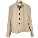 Banana Republic  Beige Wool Women’s Pea Coat Size Medium Top Tailored Buttons Photo 0