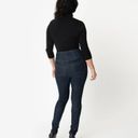 Unique Vintage Denim Blue High Waisted Monty Skinny Jeans NWOT | 2XL | Photo 3