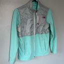 The North Face  Vintage Polar Fleece Sherpa Jacket Blue Green Small Medium Photo 2