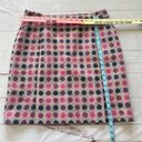 The Moon Boden British Tweed by Pink Navy Polka Dot 100% Wool Pencil Skirt US 10L Photo 12