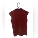 Coldwater Creek Cold water Creek S Turtle Neck Tank Top Sparkly Red Holiday Swank top Christmas Photo 1