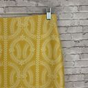 New York Clothing Company Mustard Yellow Printed Pencil Skirt~Size M Gold Size M Photo 1