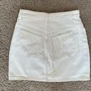 Brandy Melville White Denim Mini Skirt Photo 5