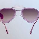 Moncler NEW  Triangular Rose Rimmed Sunglasses Photo 0