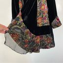 Ania. A Velvet Sheer Cardigan Medium Floral Paisley Boho Whimsigoth Lagenlook Black Photo 5