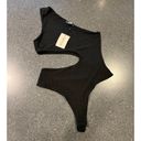 Missguided  black cut out bodysuit size Large Photo 3