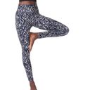 Sweaty Betty The Super Sculpt Blue Abstract Animal Print Pocket 7/8 Leggings Photo 0