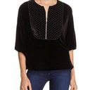 T Tahari Tahari Studded Velvet Top NWT SMALL Photo 1