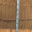 Free People  Beige Brown Oversize Loose Knit Slouchy Sweater Sz S Small Photo 6