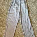 J.Crew  Point Sur High Rise Wide Leg Paperbag Pants in Light Gray | Size 8p Photo 6