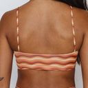 NEW Mai Underwear x Free People Mod Groove Wavy Bikini Top Size XS Brown Photo 2