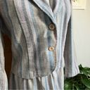 Vintage 1970’s Pastel Striped Blazer & Skirt Suit Set Small Multiple Photo 4