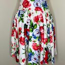 Ralph Lauren A-Line Skirt w Pockets 6 Floral Pleated High Waist Knee Length Chic Photo 6