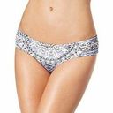 Raisin's  Bikini Bottoms Swim Macrame Boy Short Dusty Blue Boho NWT Size Medium Photo 0