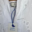 Tuckernuck  NWT Blouse Finley Flutter Sleeve White Lace Eyelet Top Size S Photo 10