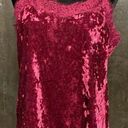 Crushed velvet/lace burgundy /red tank top Photo 1