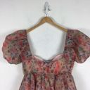 Dolls Kill NWT Sugar Thrillz My Winding Wheel Floral Organza Puff Sleeve Babydoll Dress XL Photo 13