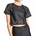 Koral  Activewear Terrain Plutone Crop Top Black Size Small Photo 0