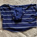 Old Navy Boxy Terrycloth Stripe Pullover  Photo 1