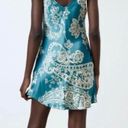 ZARA Satin Effect Print Mini Dress Photo 1