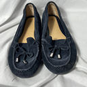 Michael Kors  Leather Loafer Moccasin Shoes Size 7.5 Navy Photo 1