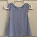 Lululemon  Fast as Light Frilled Tank Blue/Lavender Size 8 Photo 0