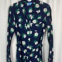 Draper James  Blue Floral Magnolia Shirt Dress Sz.0 Photo 6