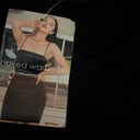 Naked Wardrobe NWT black cropped v neck top Sz S Photo 1