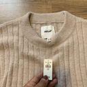 Aerie NWT  Women's Pink and Cream Jumper long sleeve sweater comfy size M E5 Photo 2