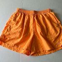 Dolfin Vintage  high waisted nylon shorts Large made in USA pockets neon orange Photo 0