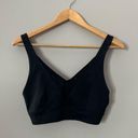 Zyia  Sports bra black v neck athletic top small yoga Photo 2