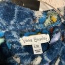 Vera Bradley  Plush Hooded Robe EUC Blue Floral Large /Extra Large Woman’s 14/16 Photo 1