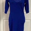 Allison Brittney Blue sweater dress size M Photo 1