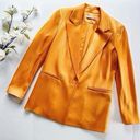 Alice + Olivia  Denny Boyfriend Notch Collar Blazer Orange Photo 0