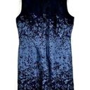 Mario Serrani  Womens Sleeveless shimmer Pleated Midi Dress Blue Size 14 Party Photo 0